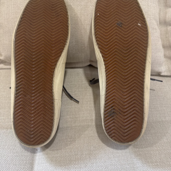 Golden Goose Sneakers in white Nappa leather with red suede star. EU45 - Picture 4 of 5